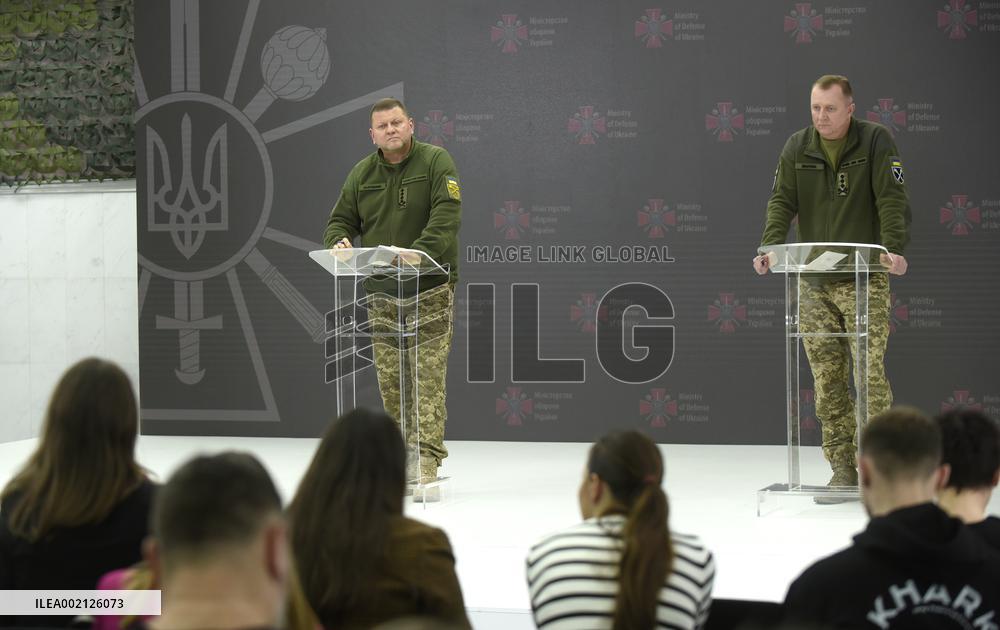 Press conference of Valerii Zaluzhnyi in Kyiv
