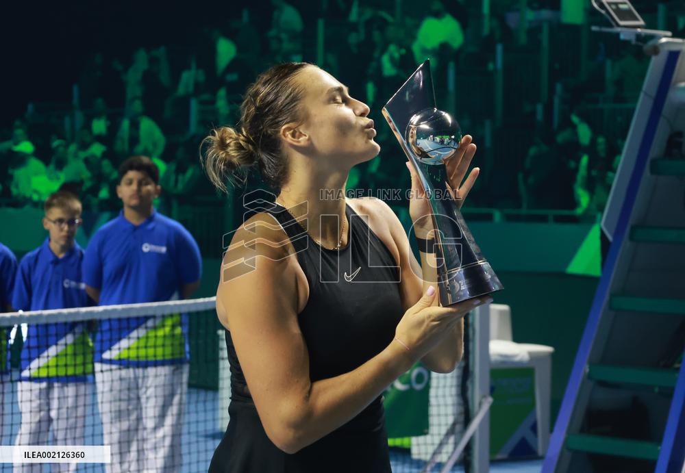 (SP)SAUDI ARABIA-RIYADH-RIYADH SEASON TENNIS CUP-SABALENKA VS JABEUR