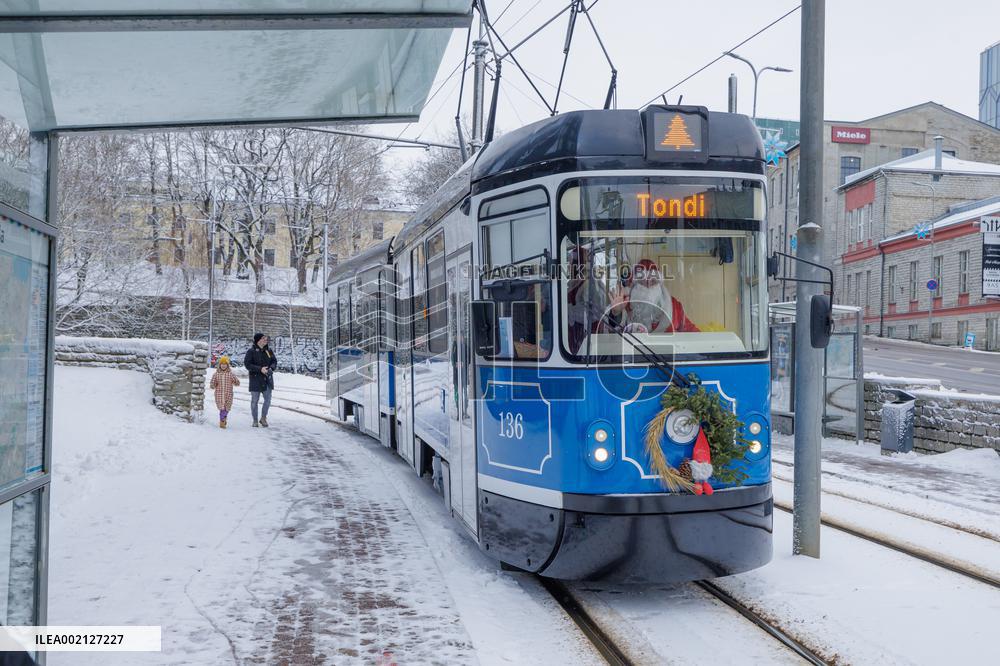 Christmas in public transport
