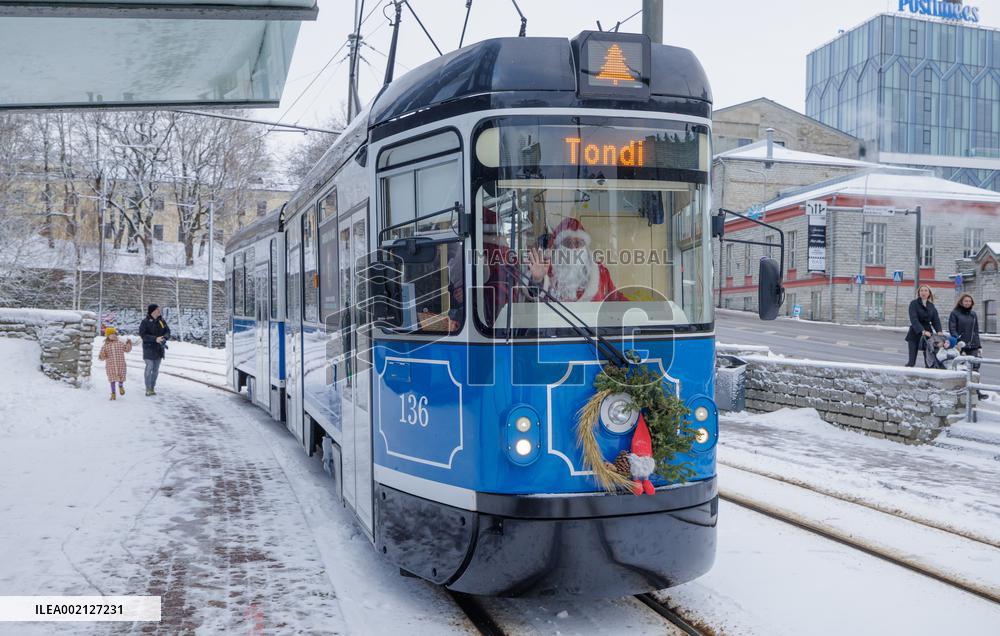 Christmas in public transport
