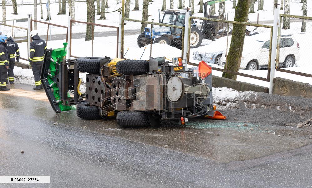 Tractor rollover