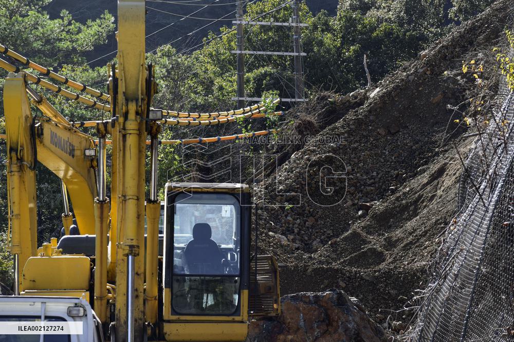 Landslide in Nara