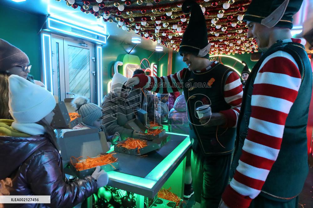 Chervonohrad during holiday season