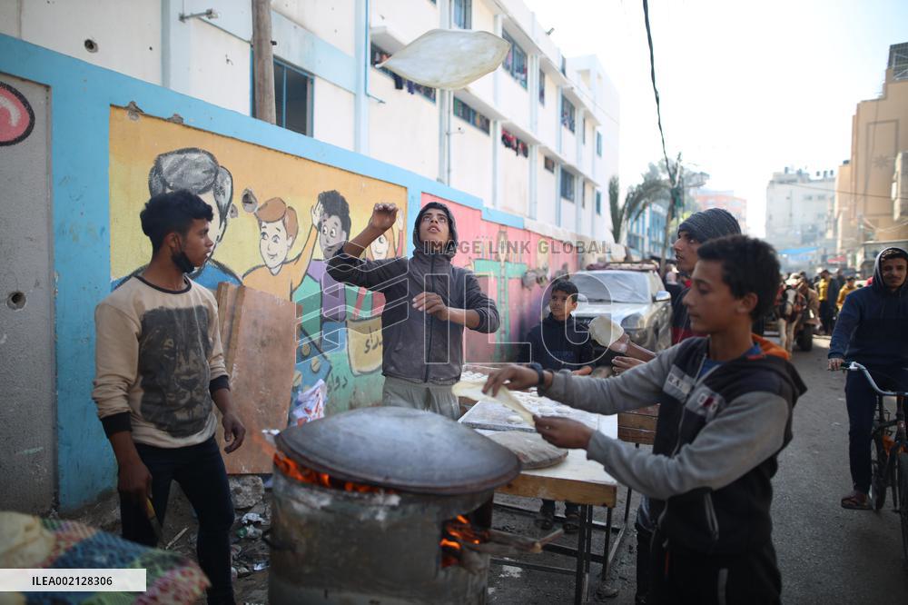 MIDEAST-GAZA-NUSEIRAT REFUGEE CAMP