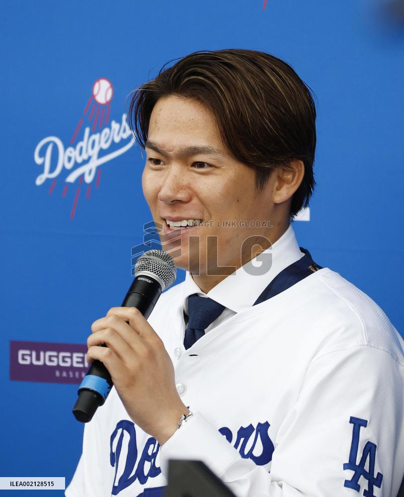 Baseball: New Dodger Yoshinobu Yamamoto