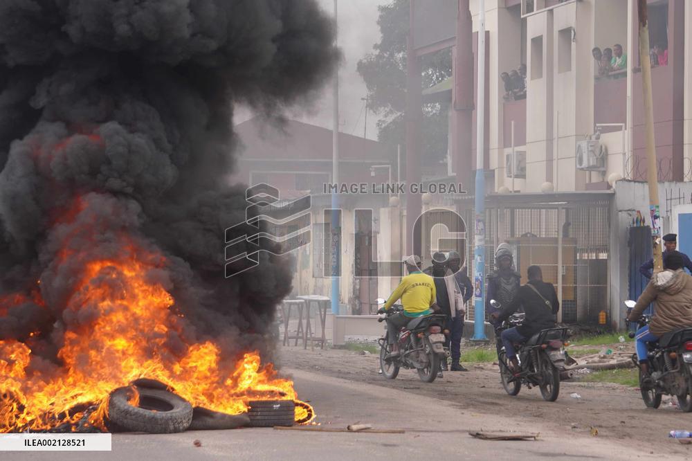 DR CONGO-KINSHASA-ELECTION-PROTEST