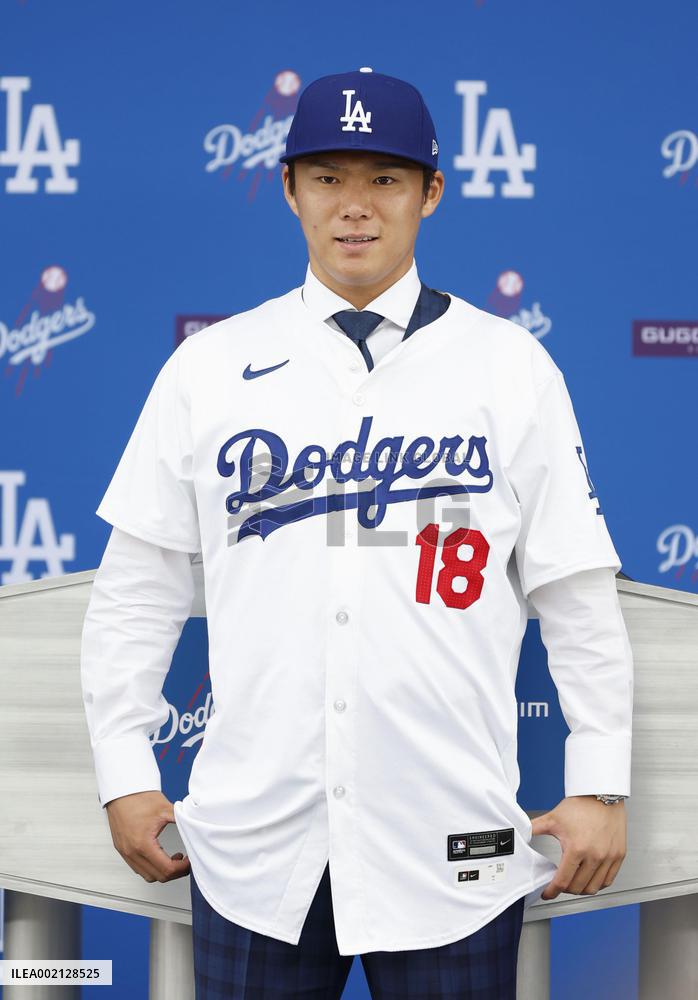 Baseball: New Dodger Yoshinobu Yamamoto