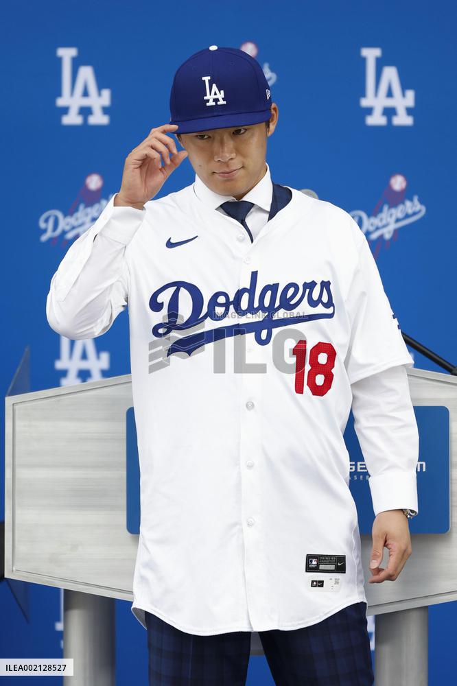Baseball: New Dodger Yoshinobu Yamamoto