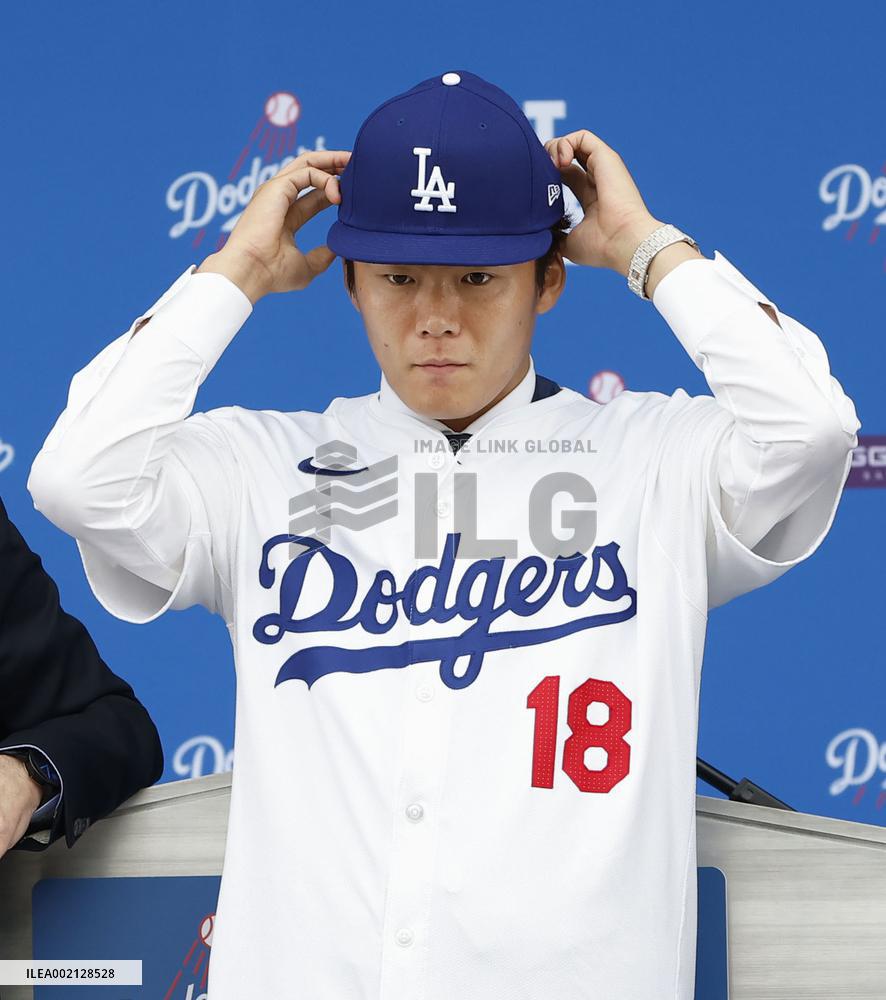 Baseball: New Dodger Yoshinobu Yamamoto