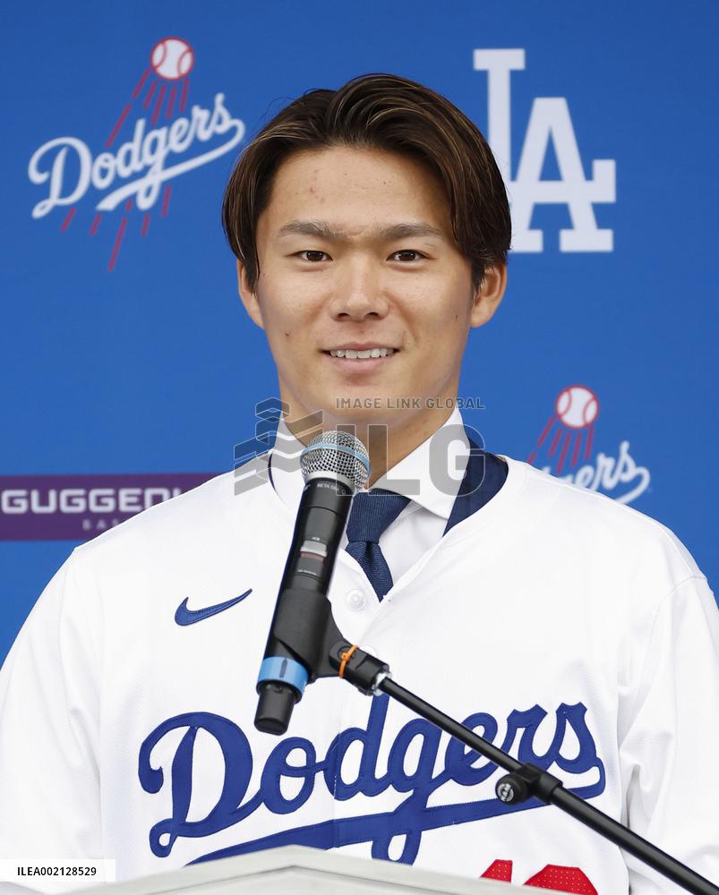 Baseball: New Dodger Yoshinobu Yamamoto