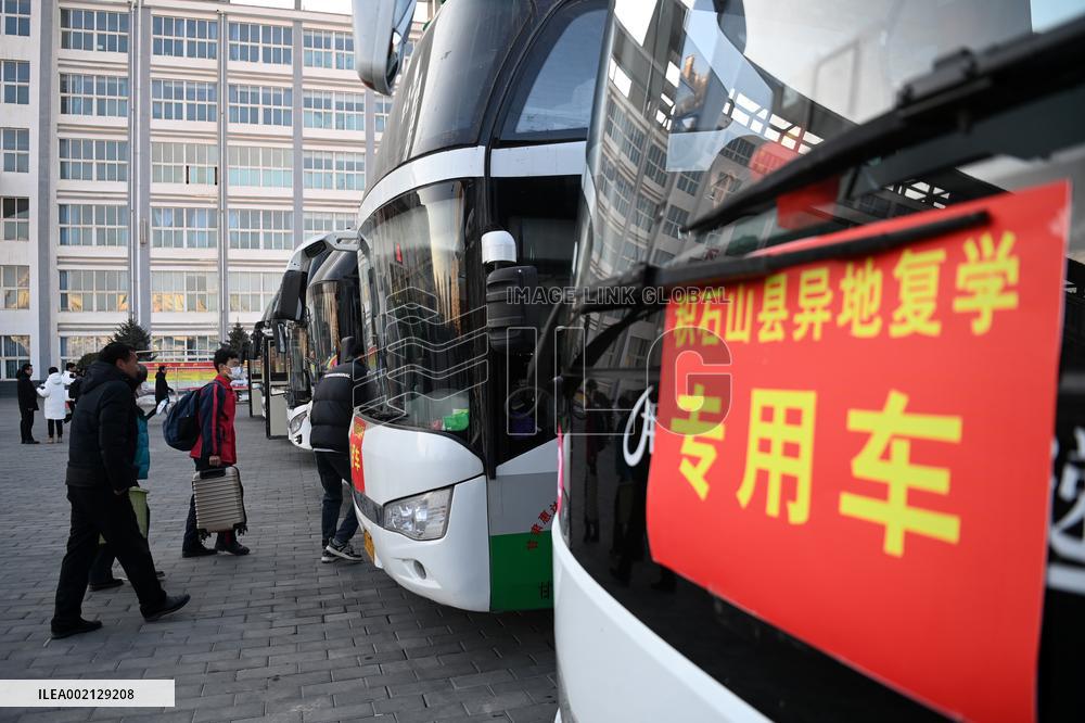 CHINA-GANSU-JISHISHAN-EARTHQUAKE-CLASS RESUMPTION-PLACEMENT (CN)