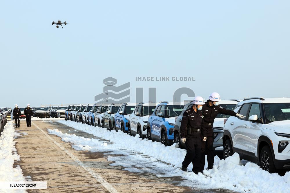 CHINA-SHANDONG-YANTAI PORT-VEHICLES-EXPORT (CN)