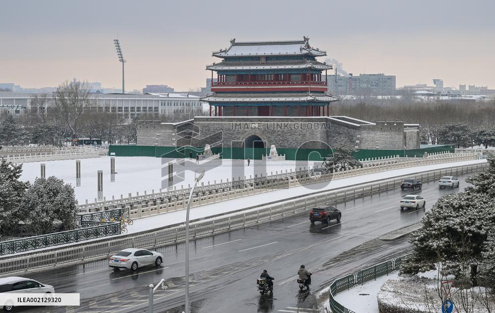 CHINA-BEIJING-CENTRAL AXIS-WINTER SCENERY (CN)