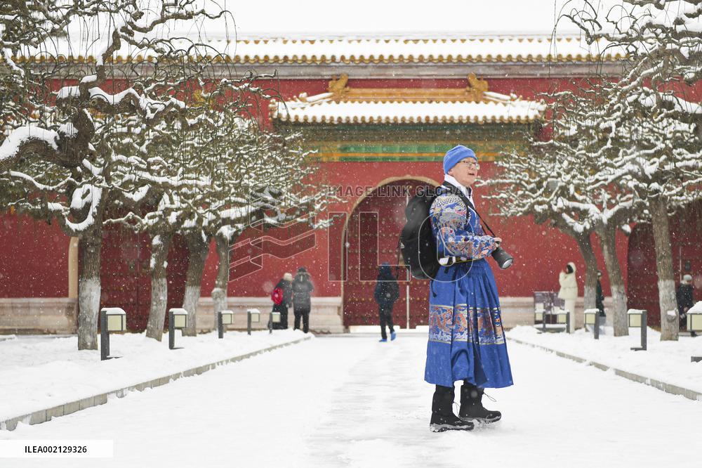 CHINA-BEIJING-CENTRAL AXIS-WINTER SCENERY (CN)