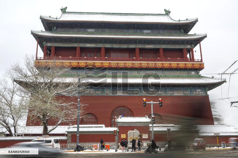 CHINA-BEIJING-CENTRAL AXIS-WINTER SCENERY (CN)