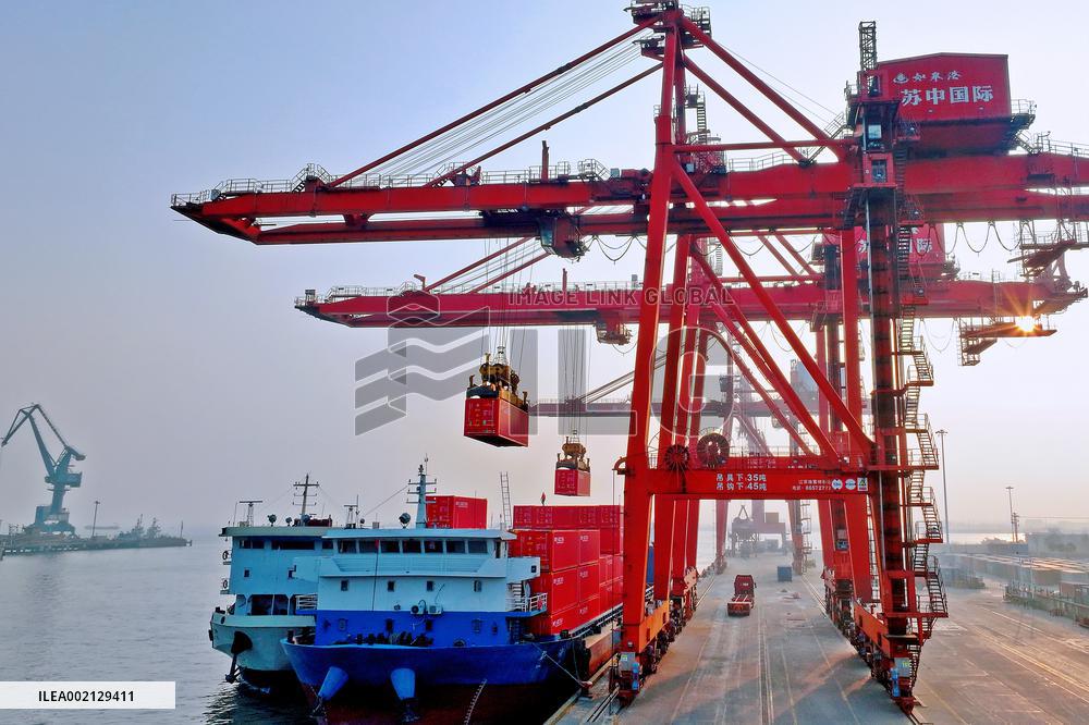 Suzhong International Container Terminal at Rugao Port