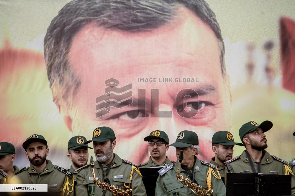 Funeral Of Senior Guards Adviser - Tehran