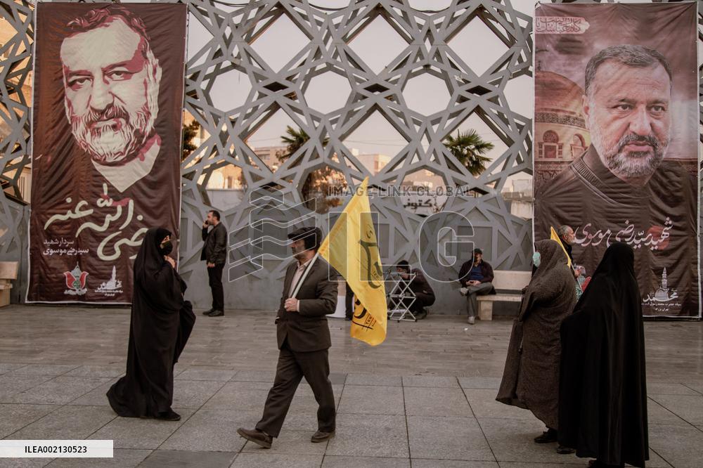 Funeral Of Senior Guards Adviser - Tehran