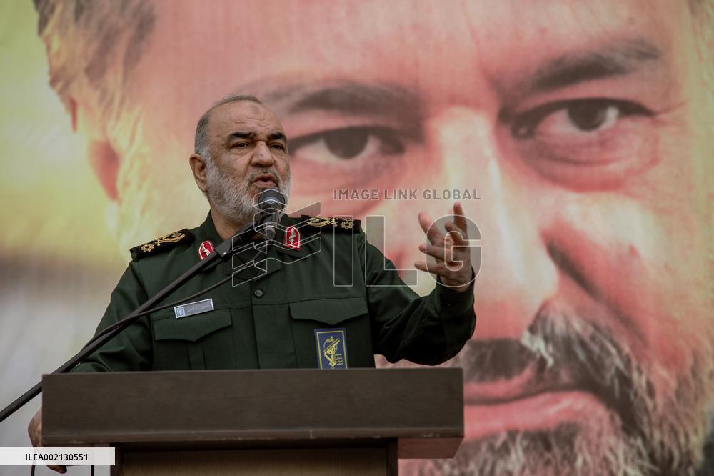 Funeral Of Senior Guards Adviser - Tehran