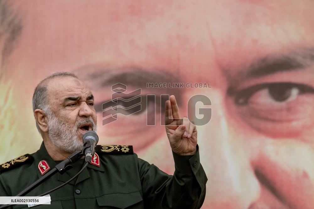Funeral Of Senior Guards Adviser - Tehran