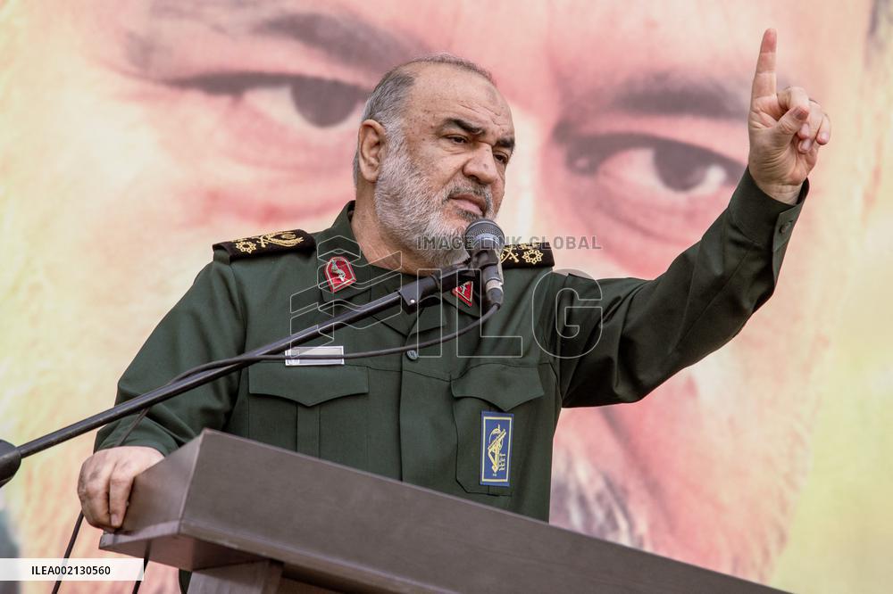 Funeral Of Senior Guards Adviser - Tehran