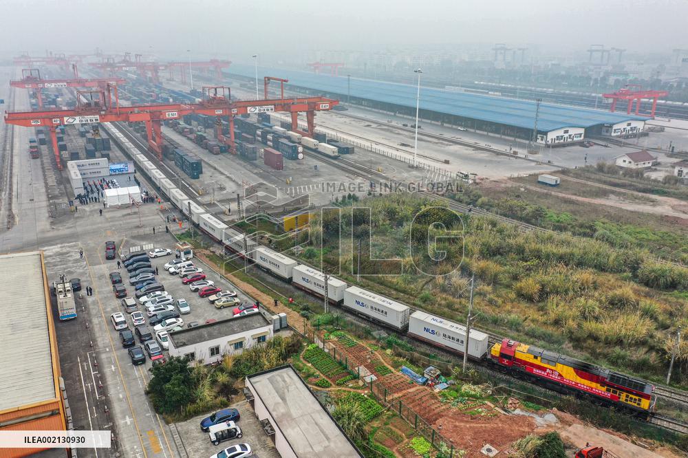 CHINA-CHONGQING-CHINA-LAOS-THAILAND RAILWAY-FREIGHT TRAIN-LAUNCH (CN)