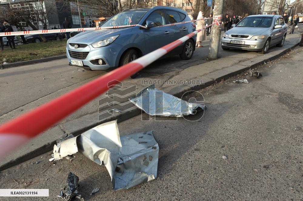 Kyiv after Russian missile attack on December 29, 2023