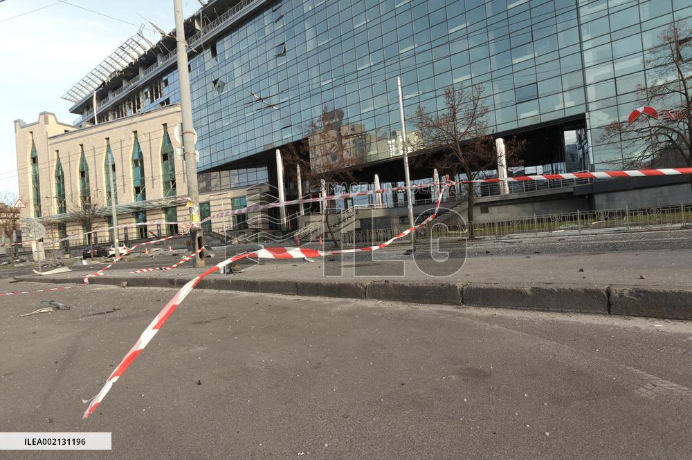 Kyiv after Russian missile attack on December 29, 2023