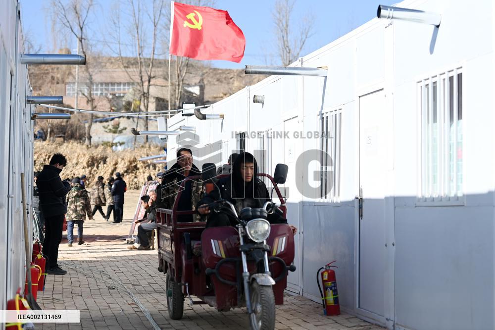 CHINA-GANSU-JISHISHAN-EARTHQUAKE-PREFABRICATED HOUSES (CN)