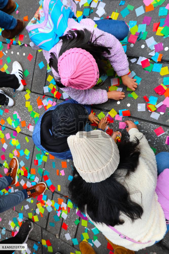 New Year's Eve Confetti Test - NYC