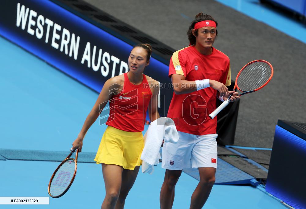 (SP)AUSTRALIA-PERTH-TENNIS-UNITED CUP-CZE VS CHN