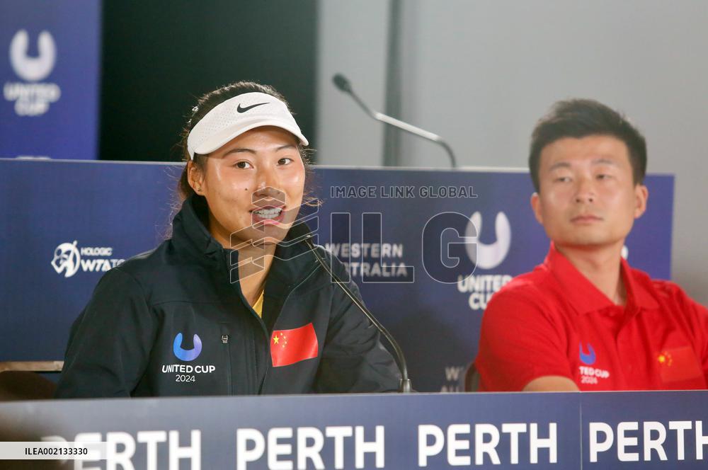 (SP)AUSTRALIA-PERTH-TENNIS-UNITED CUP-CZE VS CHN