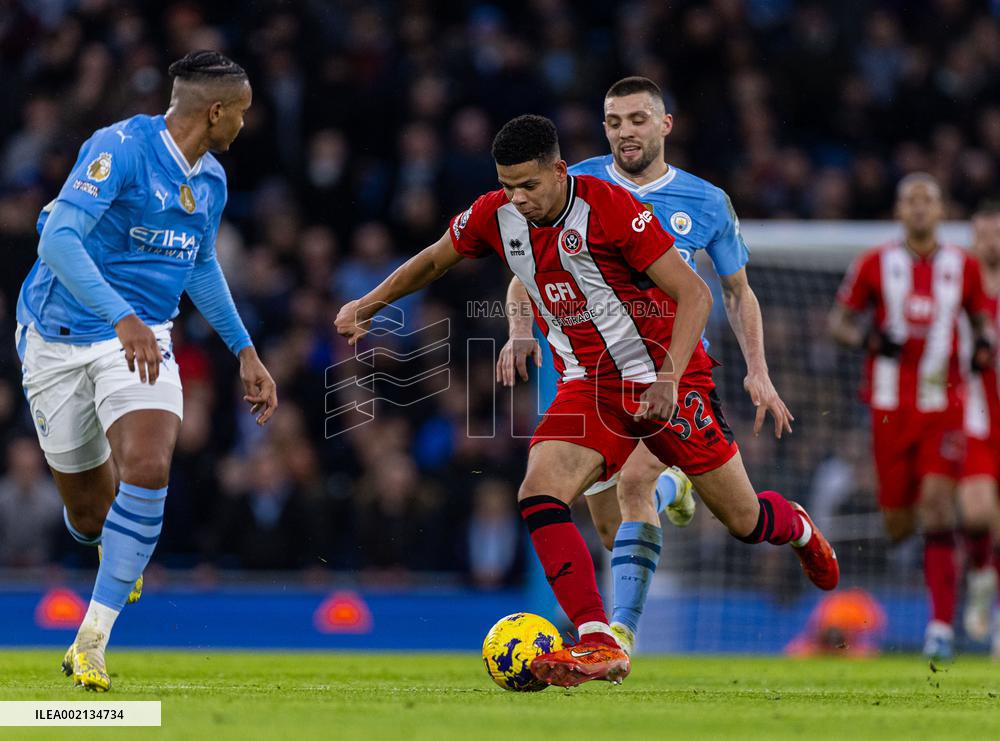 (SP)BRITAIN-MANCHESTER-FOOTBALL-ENGLISH PREMIER LEAGUE-MANCHESTER CITY VS SHEFFIELD UNITED