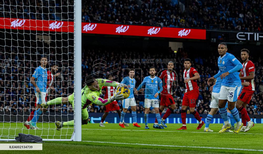 (SP)BRITAIN-MANCHESTER-FOOTBALL-ENGLISH PREMIER LEAGUE-MANCHESTER CITY VS SHEFFIELD UNITED