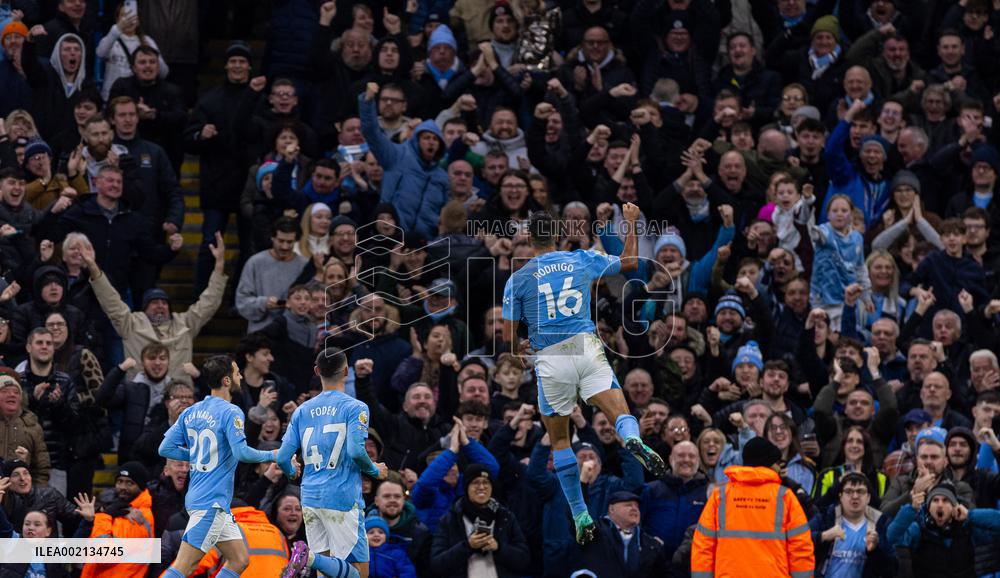 (SP)BRITAIN-MANCHESTER-FOOTBALL-ENGLISH PREMIER LEAGUE-MANCHESTER CITY VS SHEFFIELD UNITED