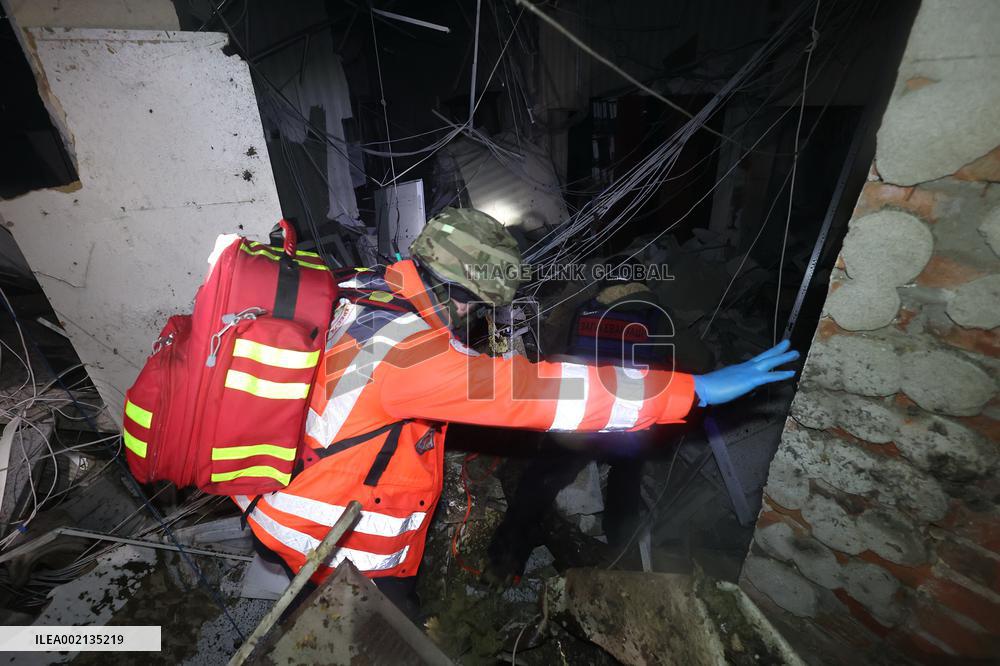 Kharkiv after Russian missile attack on December 30, 2023