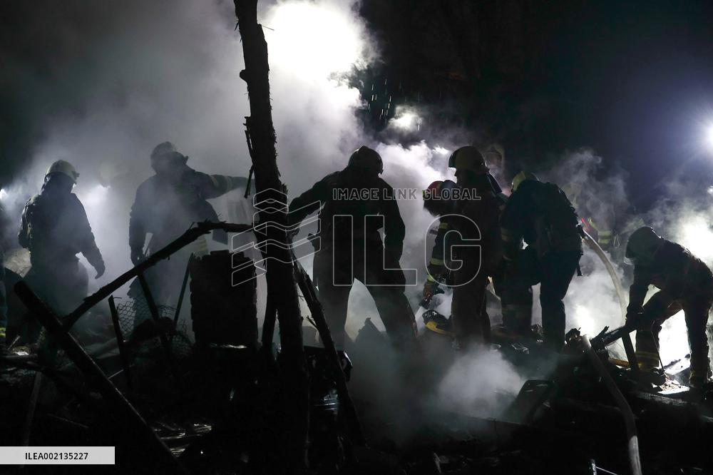 Kharkiv after Russian missile attack on December 30, 2023