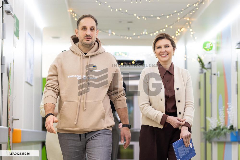 Olena Zelenska Visits Okhmatdyt Children's Specialized Hospital