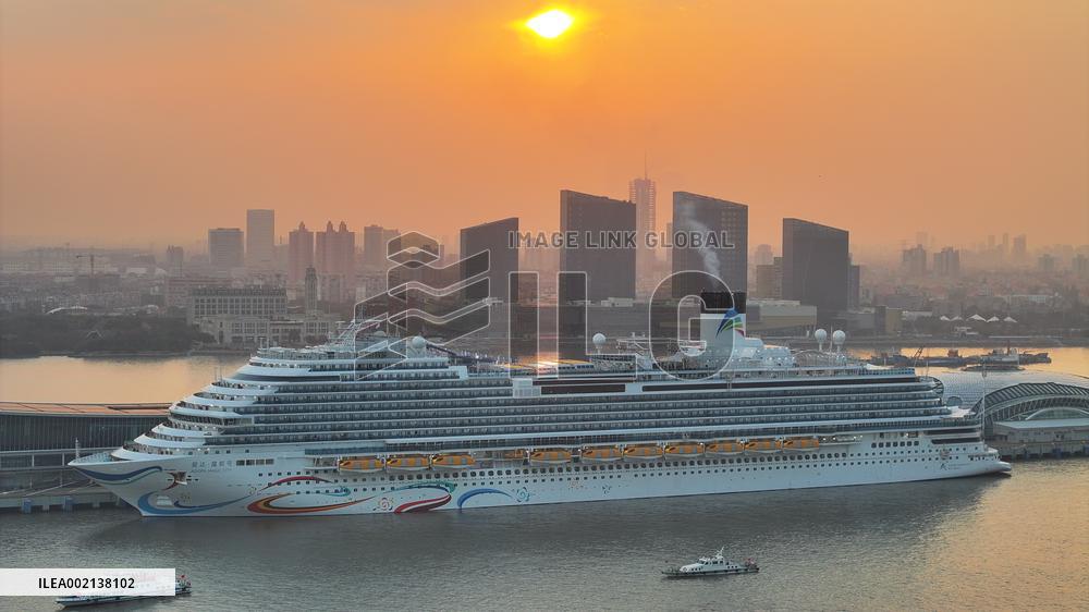 First Chinese-made Large Cruise Ship Adora Cruises Maiden Voyage