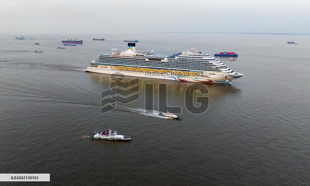 First Chinese-made Large Cruise Ship Adora Cruises Maiden Voyage