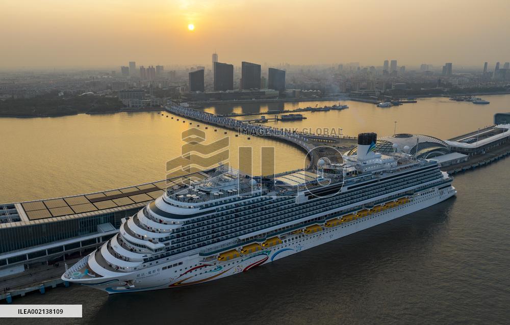 First Chinese-made Large Cruise Ship Adora Cruises Maiden Voyage