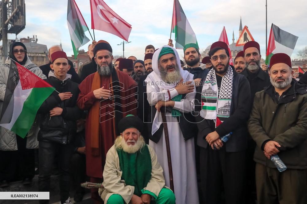 Pro-Palestine Protest - Istanbul