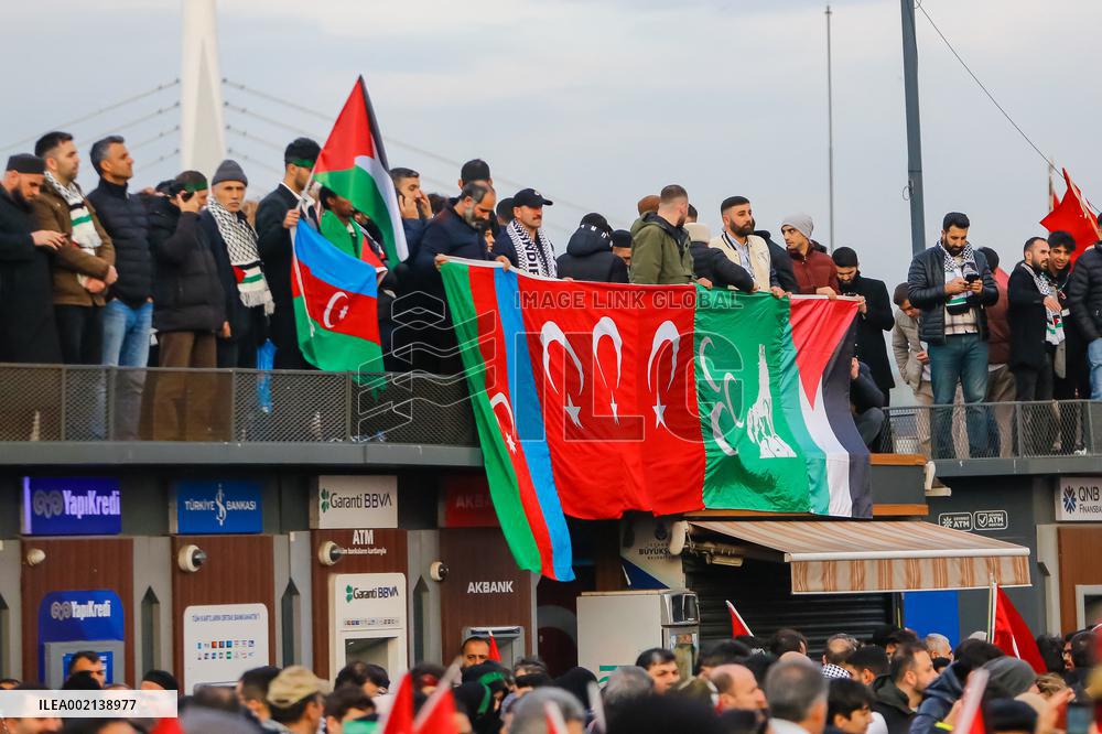 Pro-Palestine Protest - Istanbul