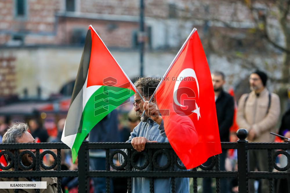 Pro-Palestine Protest - Istanbul