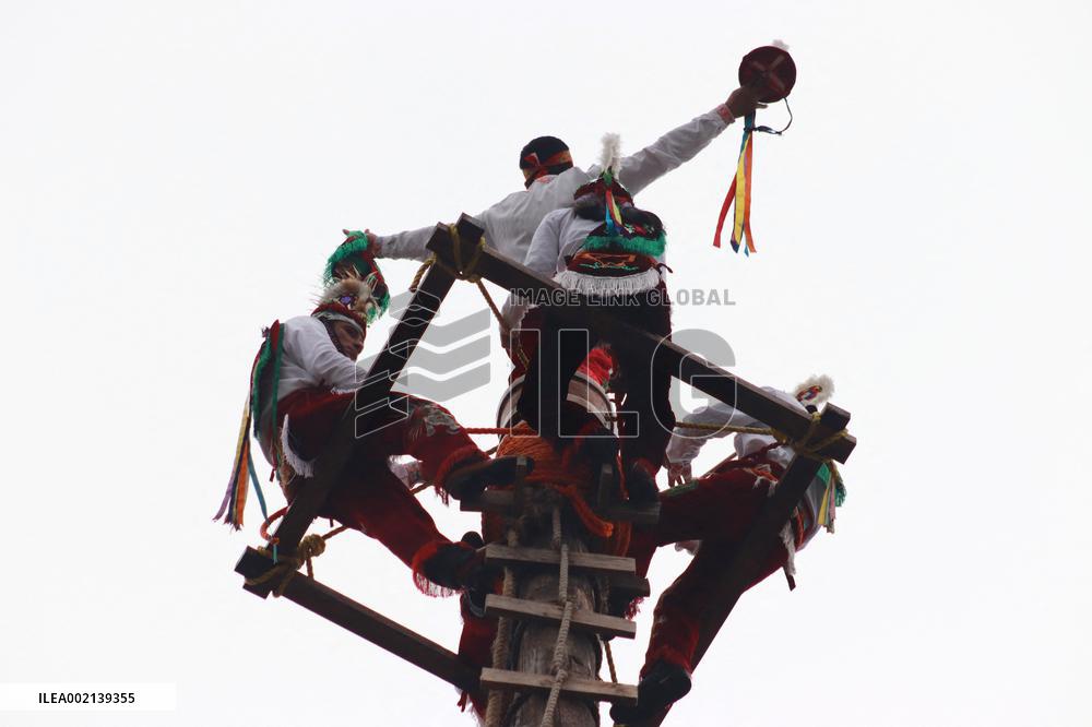 Dance Of The Voladores Of Cuetzalan - Mexico