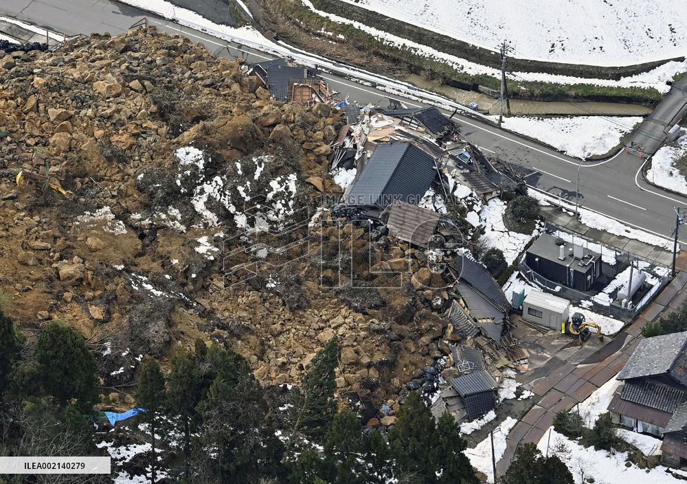 Aftermath of strong quake in central Japan