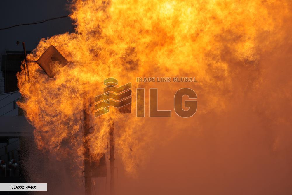 Gas pipeline damaged in Russian missile attack on Kyiv