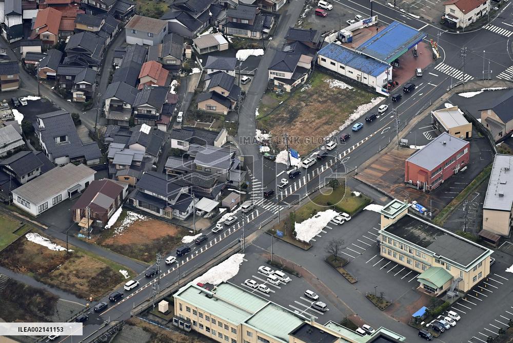 Aftermath of strong quake in central Japan