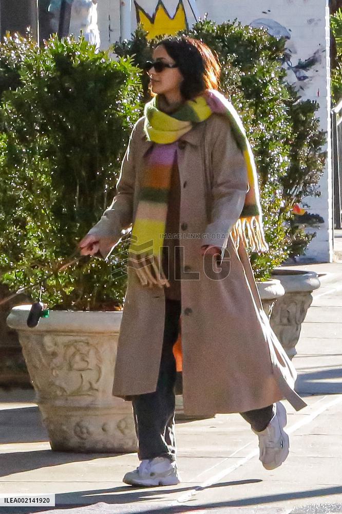 Camila Mendes Walks Her Dog - NYC