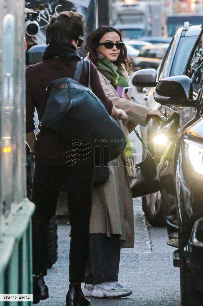 Camila Mendes Walks Her Dog - NYC